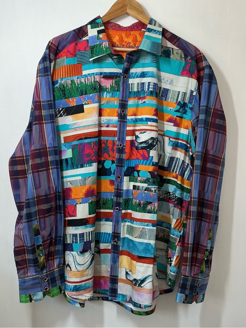 Robert Graham rare Limited Edition Shirt 3XL Classic Fit  Embroidery Paisley - Picture 3 of 16